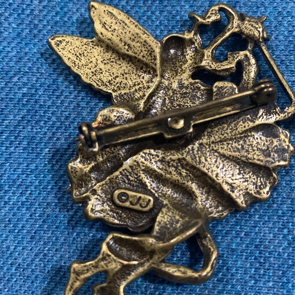 Jonette‎ Jewelry (JJ) Vintage Fairy Pin/Brooch Glitter Enamel 1980’s - Picture 5 of 7